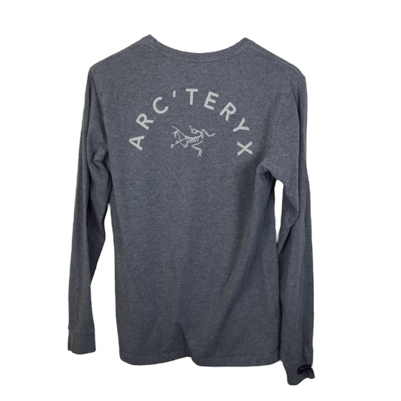 ARC’TERYX Long Sleeve Graphic T-Shirt in Grey Size Large. - Picture 1 of 6